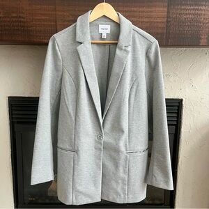 Heather Gray Women's Scuba Knit Blazer by Nine West - Size XL